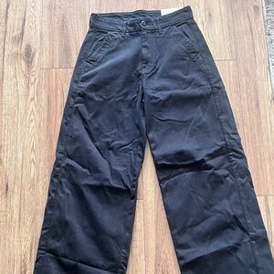 American eagle wide leg black pants